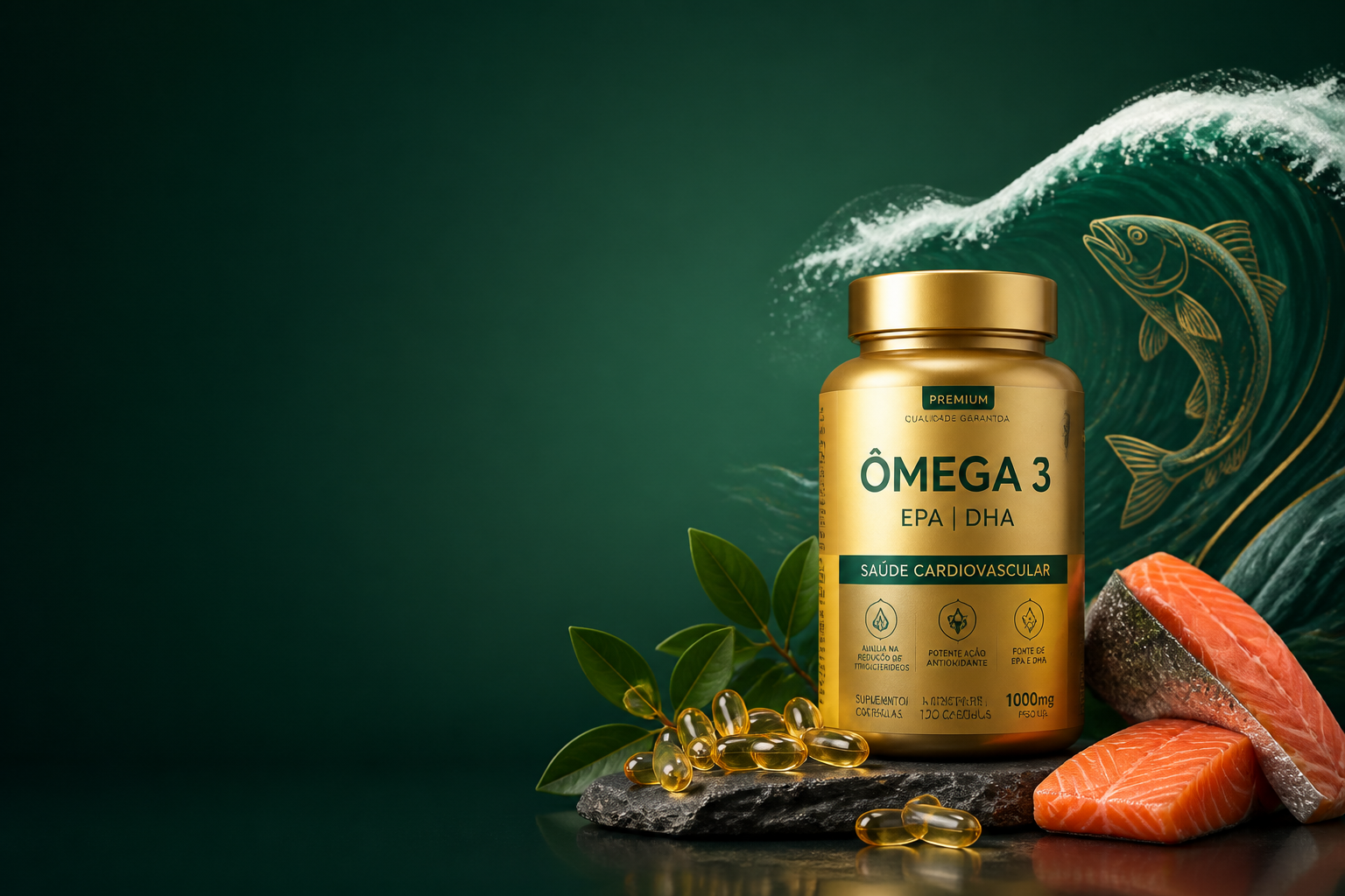 Benefícios do Ômega 3 para a saúde do coração